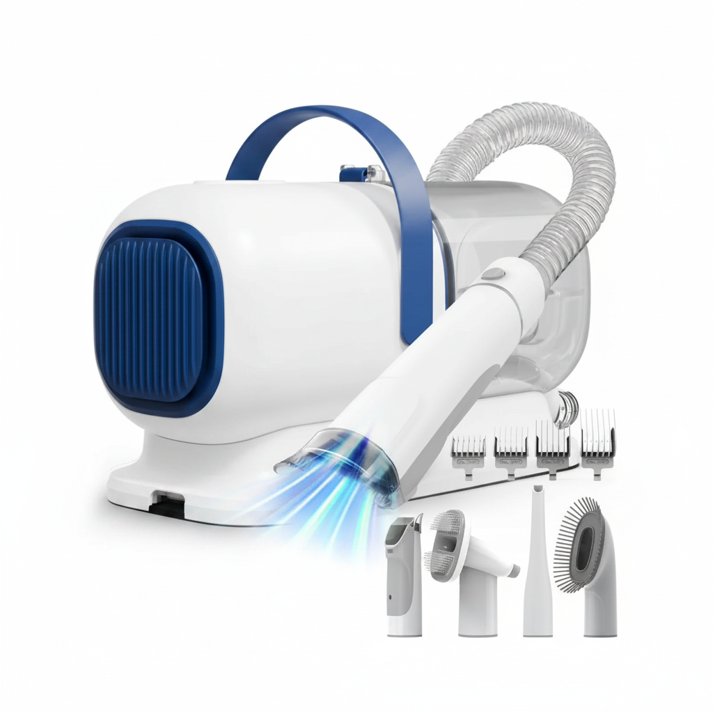 GP04 Complete Pet Grooming Vacuum | Low-Noise 5-Tool Kit